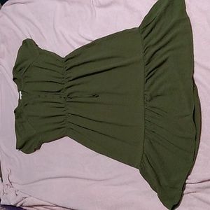 NWOT Joie De Vivre Army Green Dress - size 2X